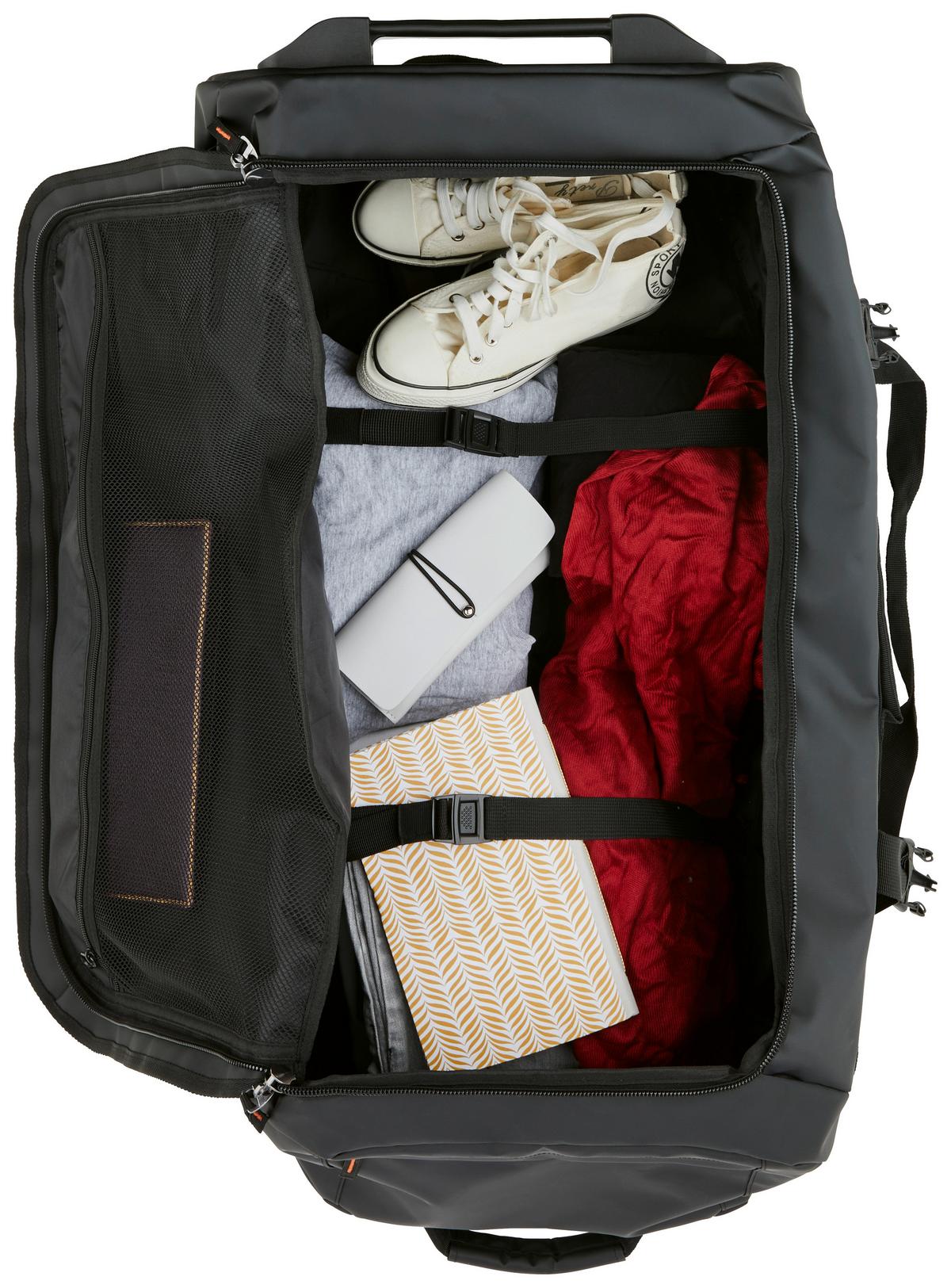 Reisekoffer Manchester 90l Aus Hochwertigem Tarp-Stoff - Schwarz, Basics, Textil (42/82/32cm)