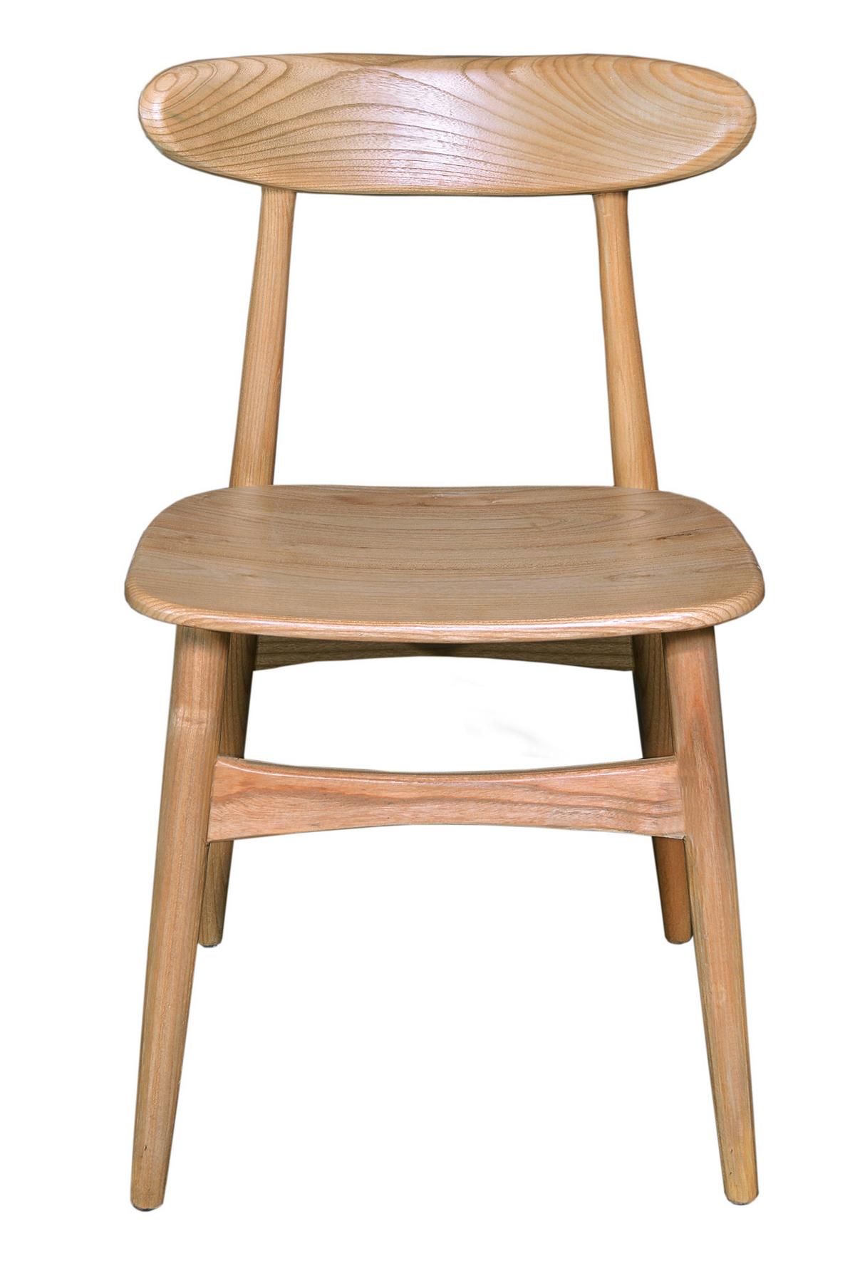 Stuhl Scandi Holz Naturfarben, B: 53 Cm - Naturfarben, ROMANTIK / LANDHAUS, Holz (53/80/45cm)