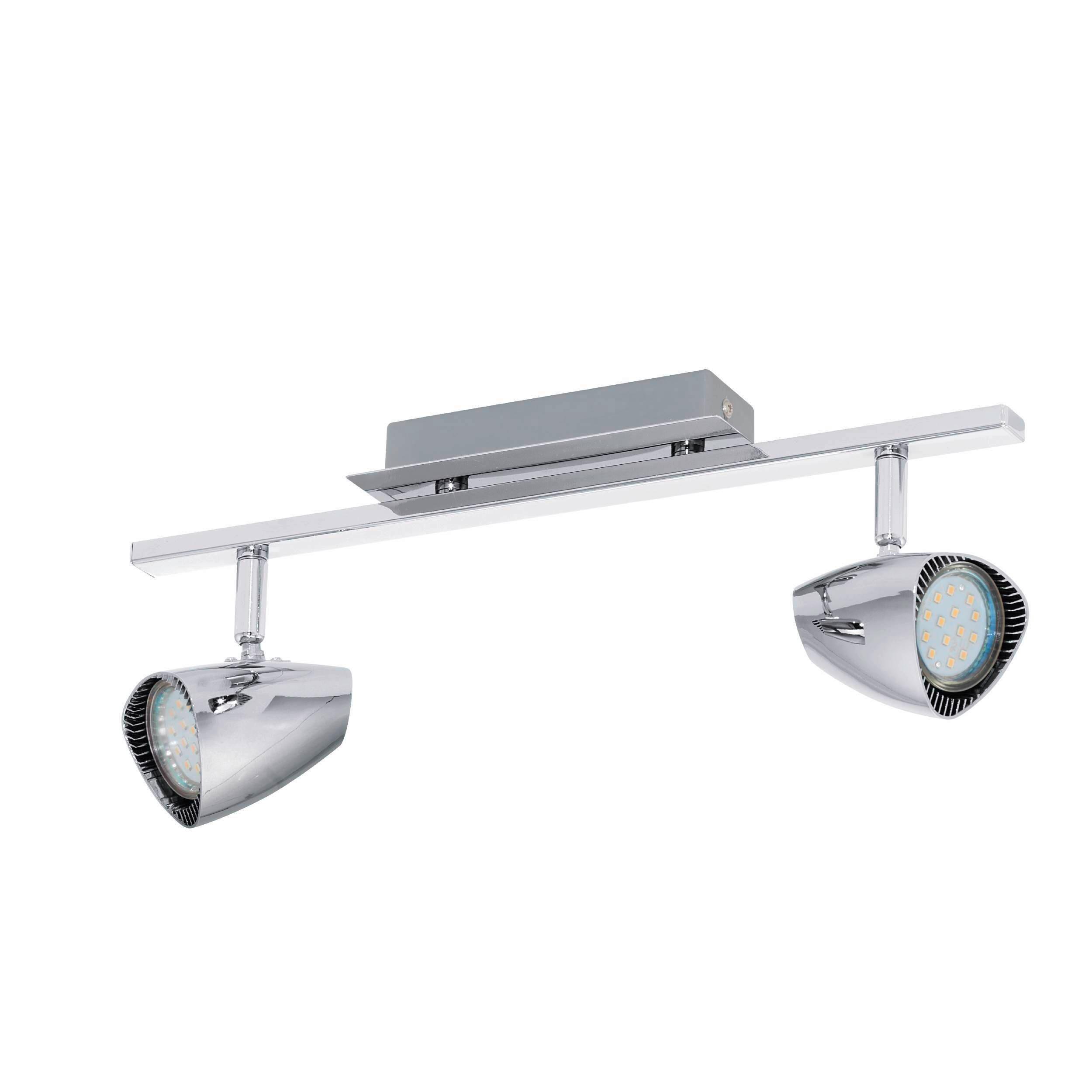 LED-Strahler 93673* Corbera - Chromfarben, Basics, Kunststoff/Metall (39/7/4cm) - Eglo