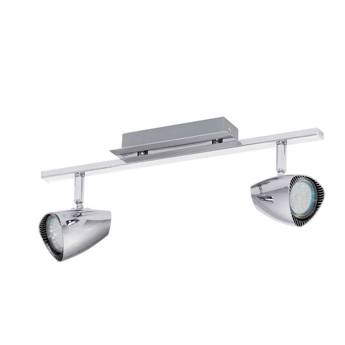 LED-Strahler 93673* Corbera - Chromfarben, Basics, Kunststoff/Metall (39/7/4cm) - Eglo