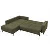 Ecksofa Texas Recr-Links Grün S: 203x259 cm - Schwarz/Grün, KONVENTIONELL, Holz (203/92/259cm)