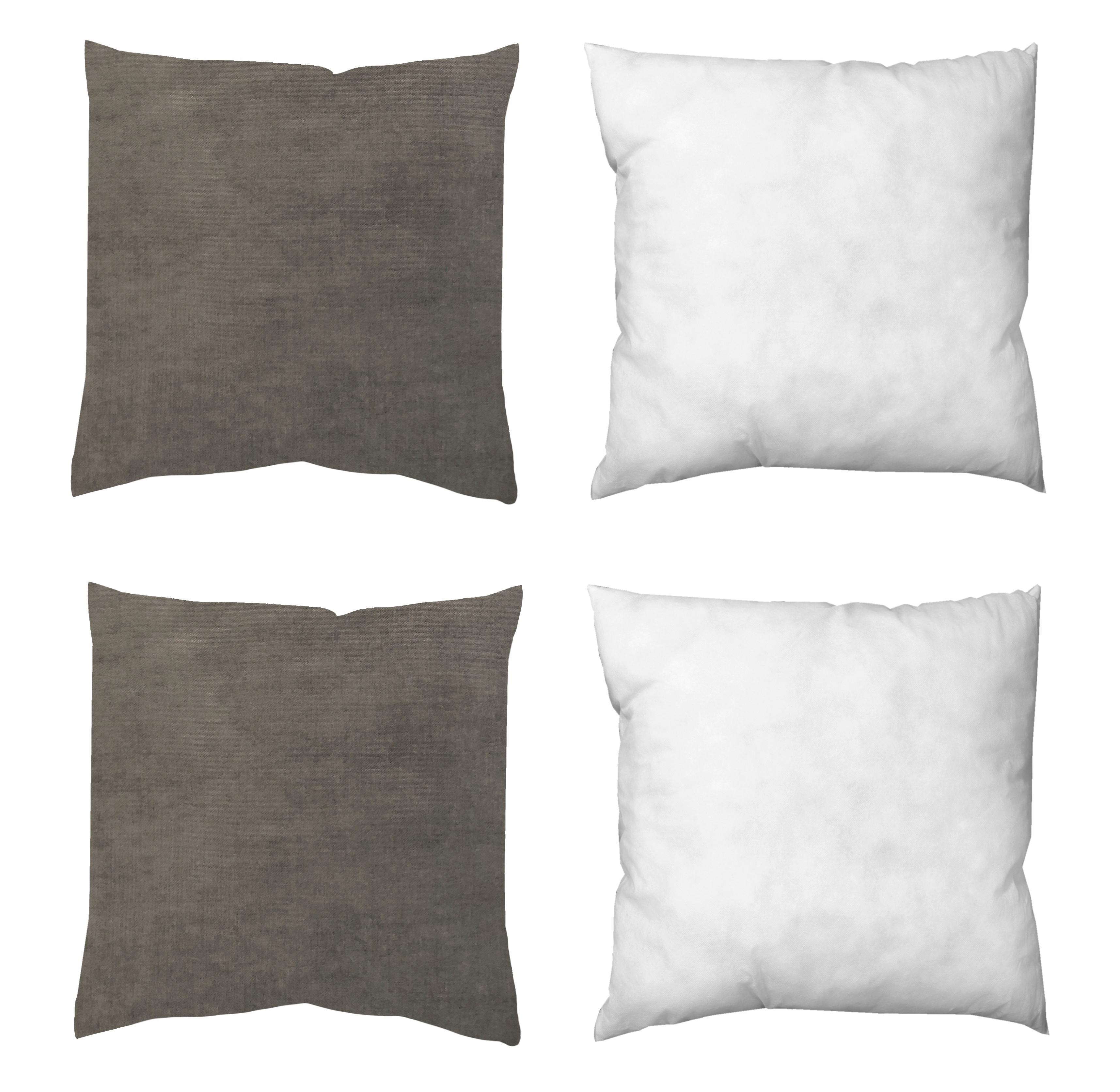 ZIERKISSEN Grau 40x40 cm - Grau, Basics, Textil (40/40cm)