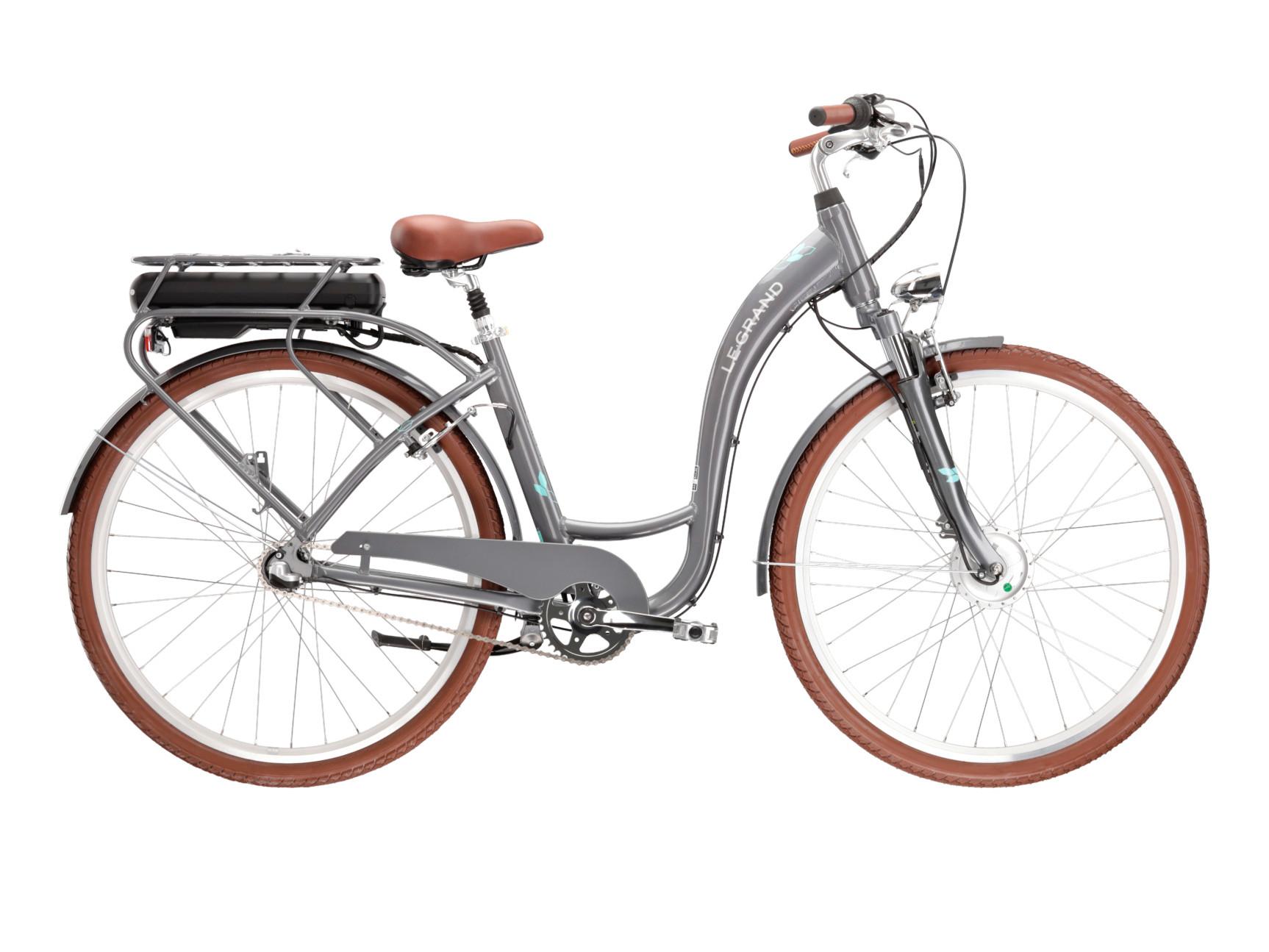 Elektrofahrrad Le Grand Elille 1 - Grau, KONVENTIONELL, Metall (170/60/110cm)