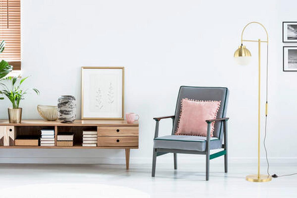 STEHLEUCHTE Schwarz/Silber, 25W, E27 - Silberfarben/Schwarz, Design, Kunststoff/Metall (44/160/44cm) - Kayoom