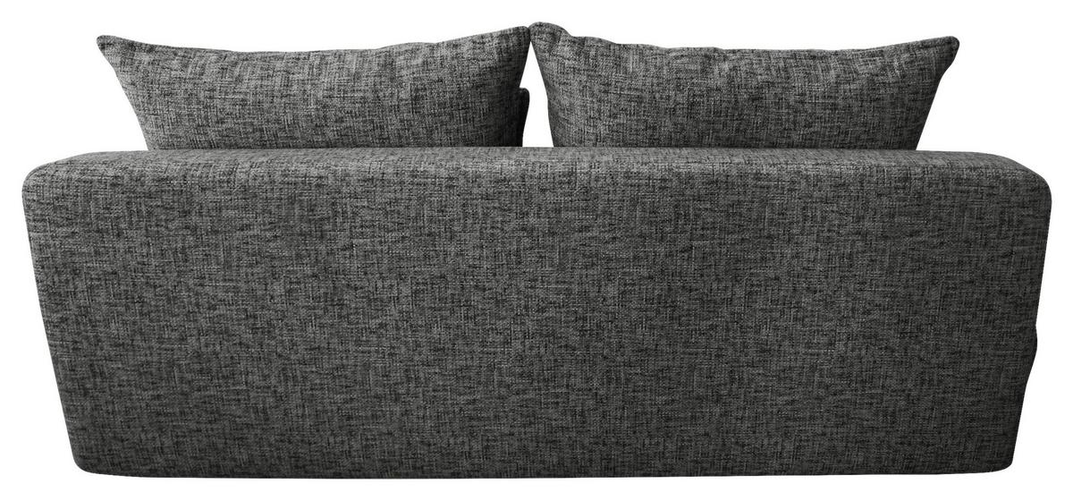 Schlafsofa Paros Grau B: 214 cm - Beige/Schwarz, Design, Textil (214/96/105cm) - MID.YOU