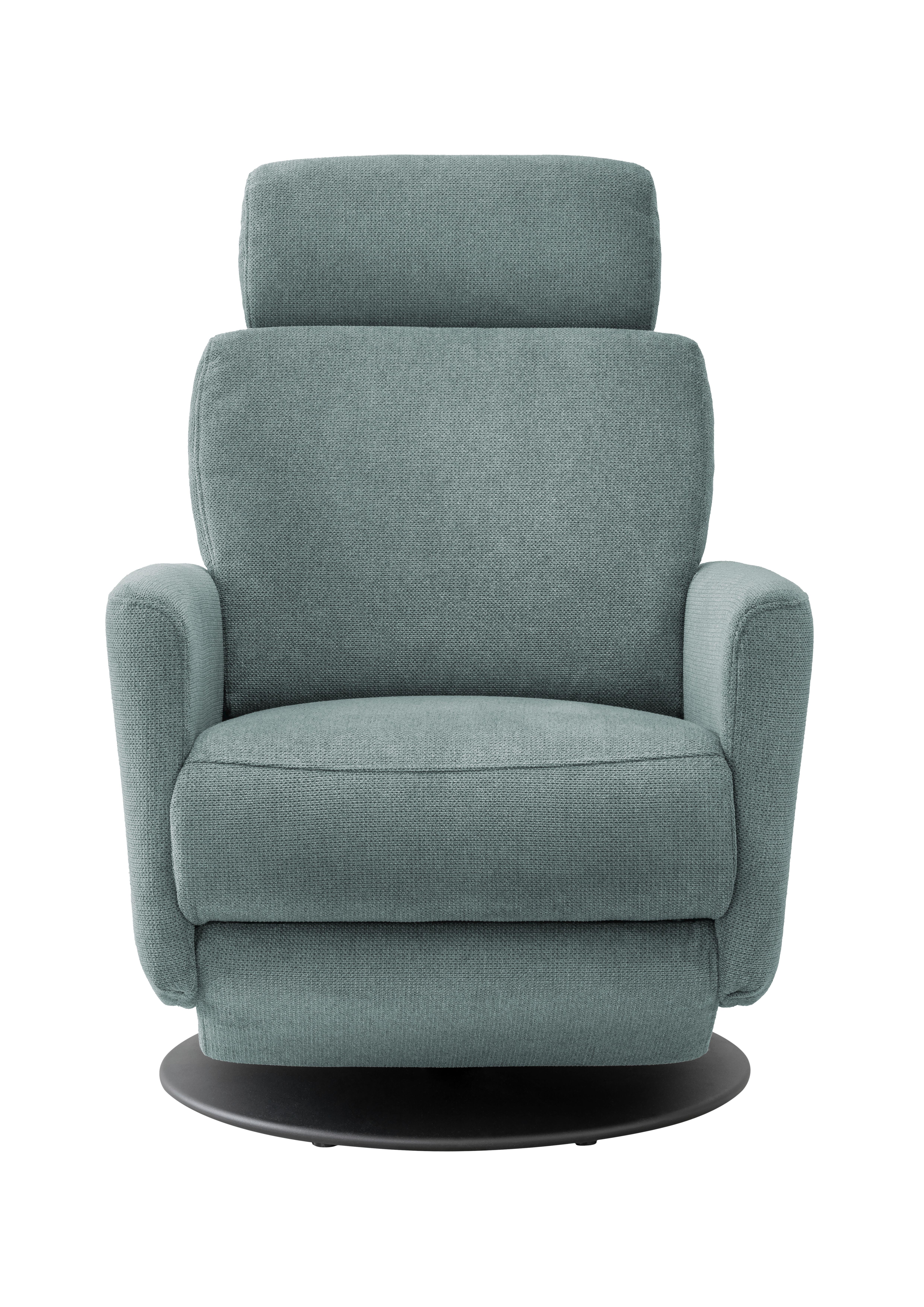 Relaxsessel Centrale T: 87-154 cm, Blaugrau - Blaugrau/Schwarz, MODERN, Textil (77/105/87-154cm) - Livetastic