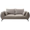 2-Sitzer-Sofa Cavo, Hellbraun B: 208 cm - Hellbraun/Schwarz, MODERN, Textil (208/86/118cm) - MID.YOU
