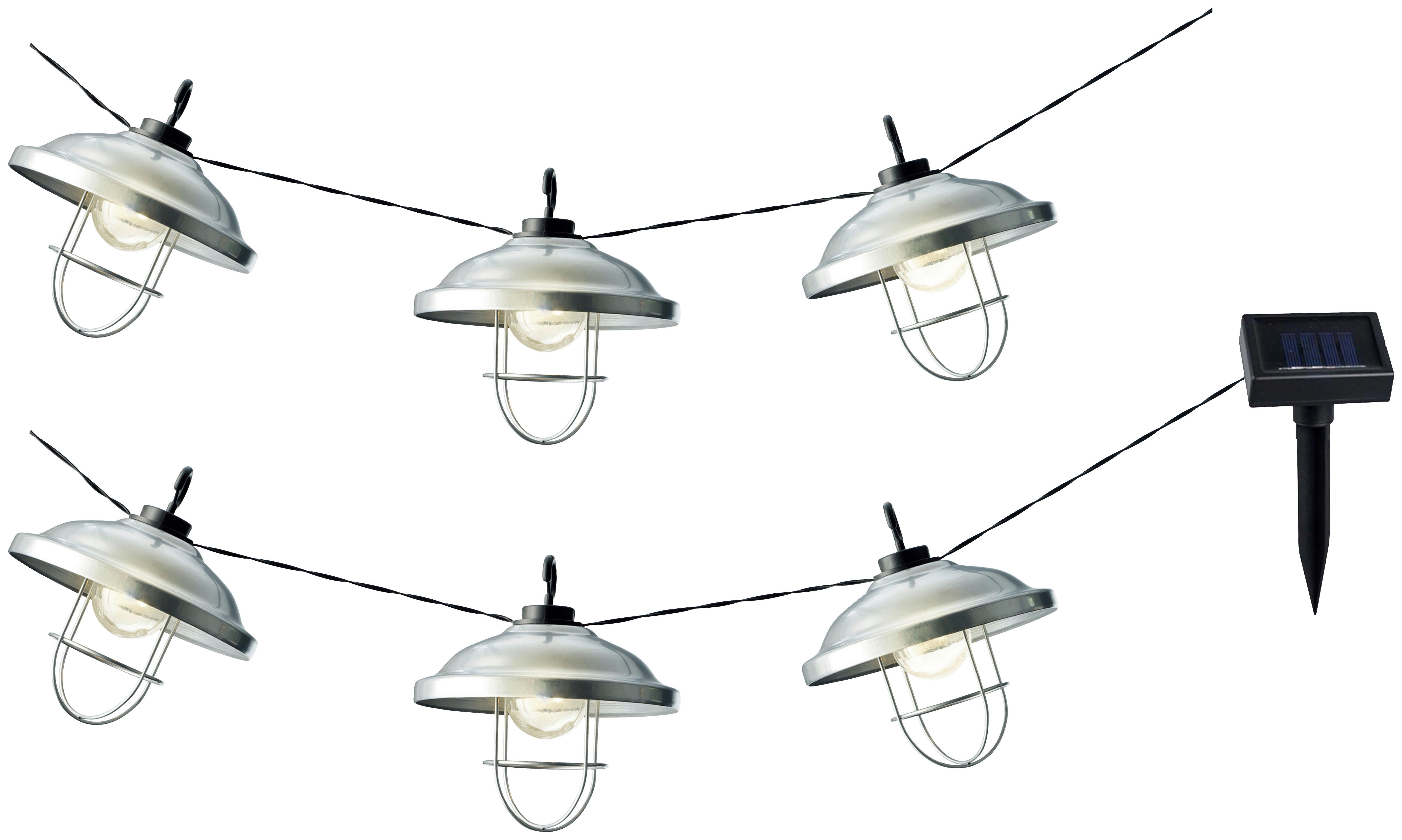 Solární Svítidlo Mitzi, 6 X Led - šedá, Konvenční, kov/plast (750cm) - Modern Living