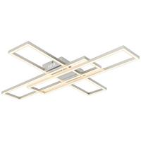 Led-deckenleuchte Constanze - Silberfarben/Opal, Basics, Kunststoff/Metall (80/60/7,4cm) - Luca Bessoni