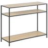 Konsolentisch Seaford Eiche Dekor/Metall B: 100 cm - Eichefarben/Schwarz, Trend, Holzwerkstoff/Metall (100/35/79cm) - MID.YOU