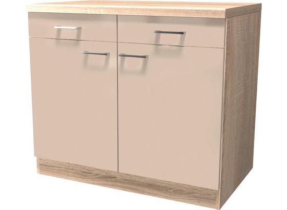 Konyha Alsószekrény Nepal - Bézs, modern, Faalapú anyag (100/85/57cm) Konyha Alsószekrény Nepal - Bézs, modern, Faalapú anyag (100/85/57cm)