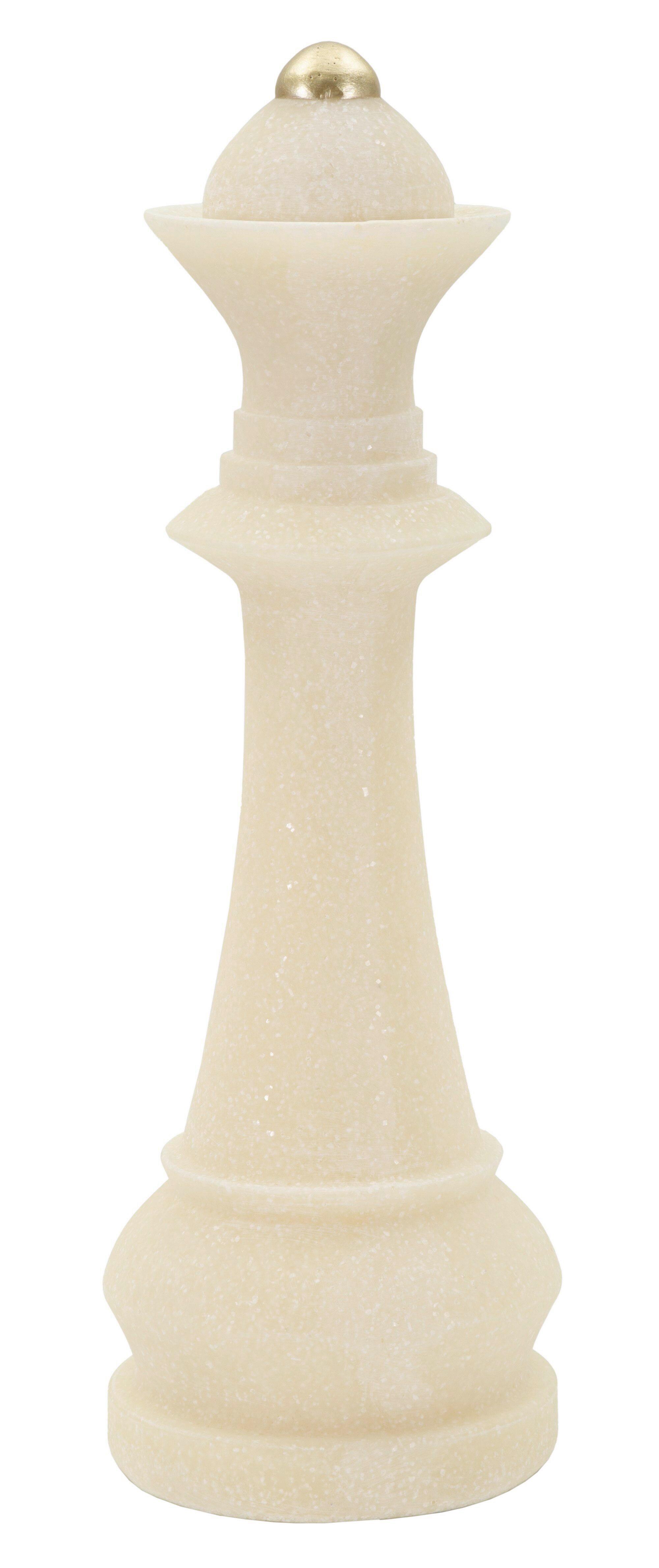 Skulptur Kunststoff, Weiß/Gold - Basics, Kunststoff (12/36/12cm)