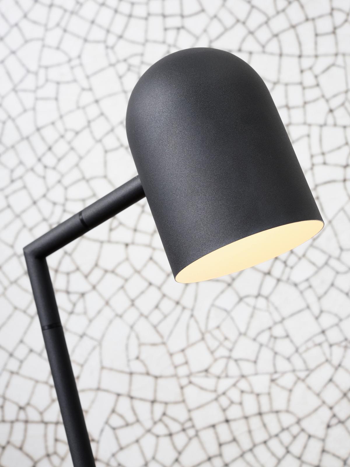 Stehlampe Marseille Schwarz drehbar - Schwarz, Design, Metall (17/141cm) - It's about Romi