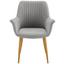 Stolička S Područkami Samantha - svetlosivá/farby buku, Moderný, kov/drevo (59/82/65cm) - Mömax modern living