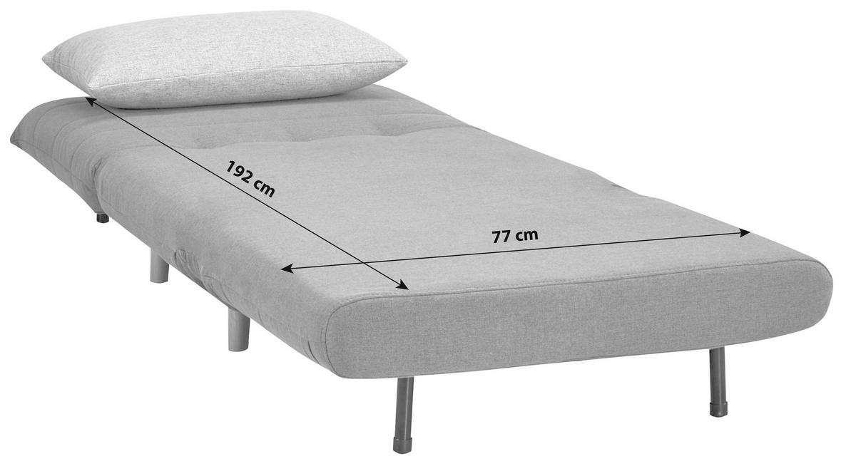 Fekvőfotel Simon - kék/szürke, Modern, textil (77/84/91cm) - Ondega