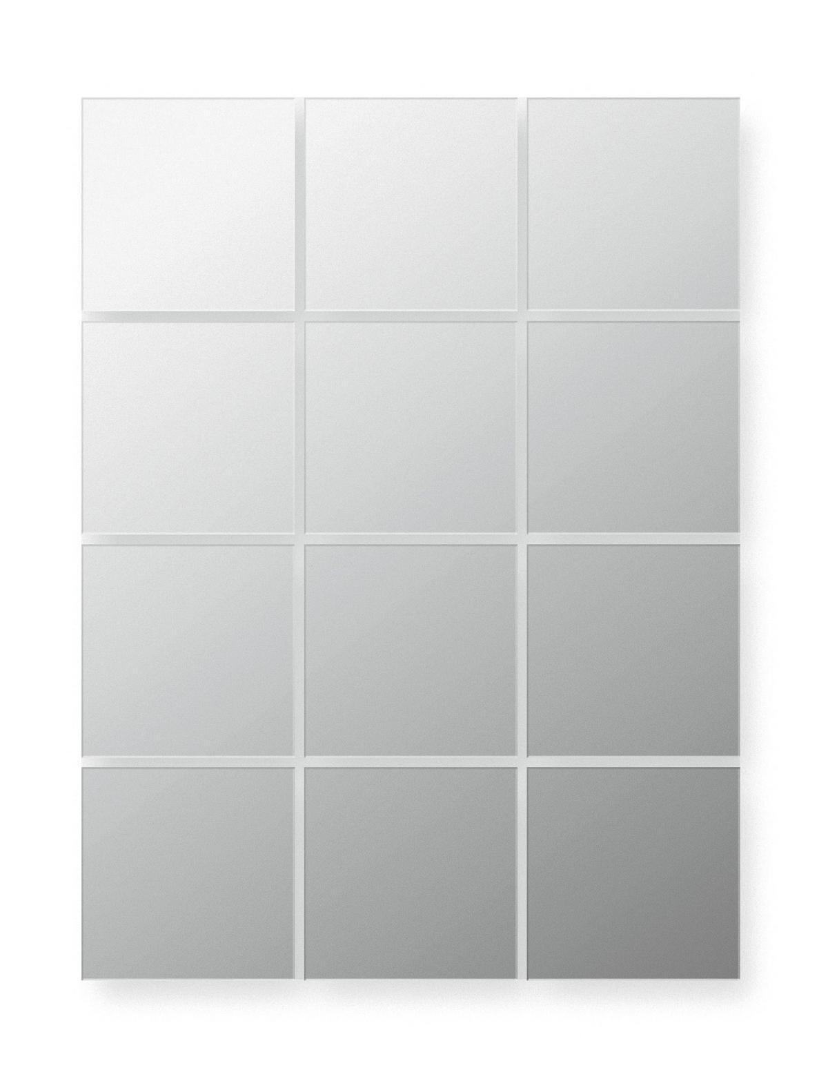 Spiegelfliesenset Quattro - Silberfarben, LIFESTYLE, Glas (15/15cm)