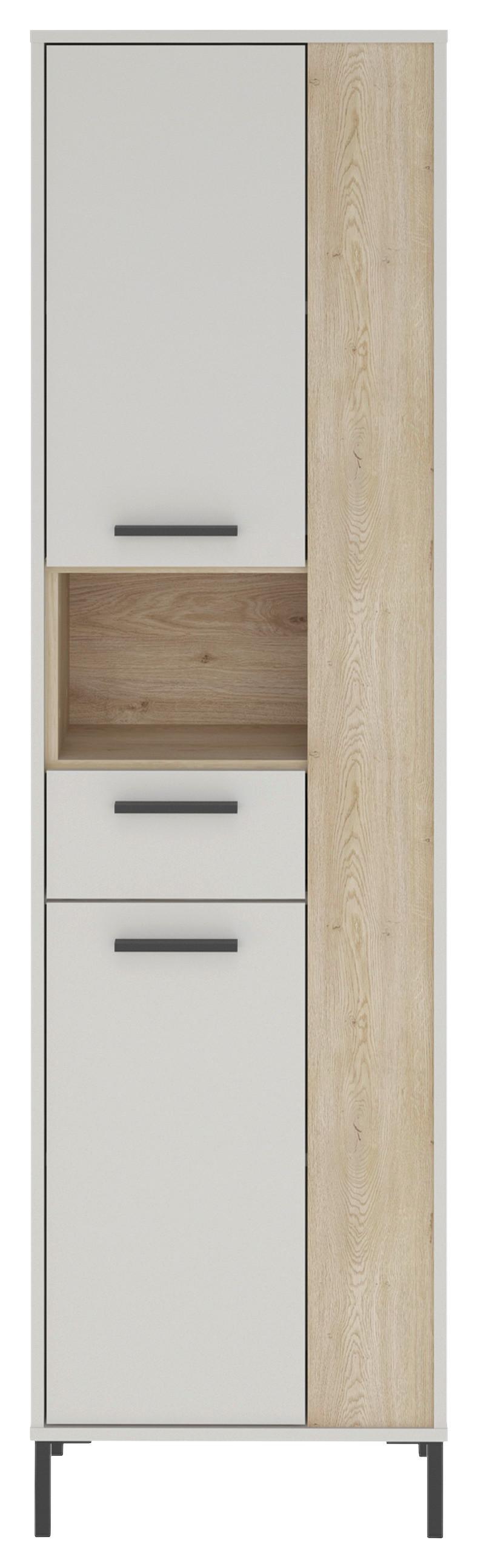 Schrank Empoli Kaschmir Eichefarben B: 51 cm - Kaschmir/Eichefarben, MODERN, Holzwerkstoff (51/184/30cm)