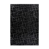 Teppich Bijou Schwarz/silberfarben, 80x150cm - Silberfarben/Schwarz, KONVENTIONELL, Textil (80/150cm)