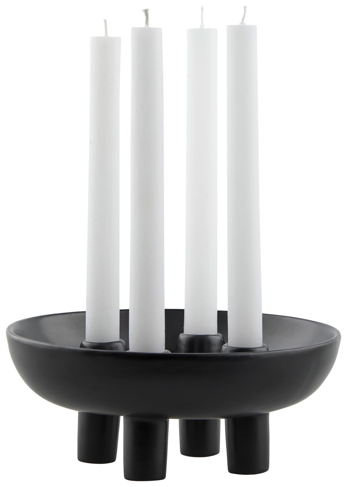 Dlhá sviečka Melia I, V: 20 cm, 4ks/bal. - biela, Basics, parafín (2/20cm) - Modern Living