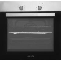 Einbau-Backofen B: 59,5 cm Schwarz/Edelstahlfarben - Edelstahlfarben/Schwarz, Trend, Glas/Metall (59,5/59,5/56,5cm) - Respekta
