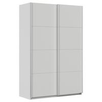 Schwebetürenschrank Feldkirch 136 Normalhöhe - Hellgrau, MODERN, Holzwerkstoff (136/210/62cm)