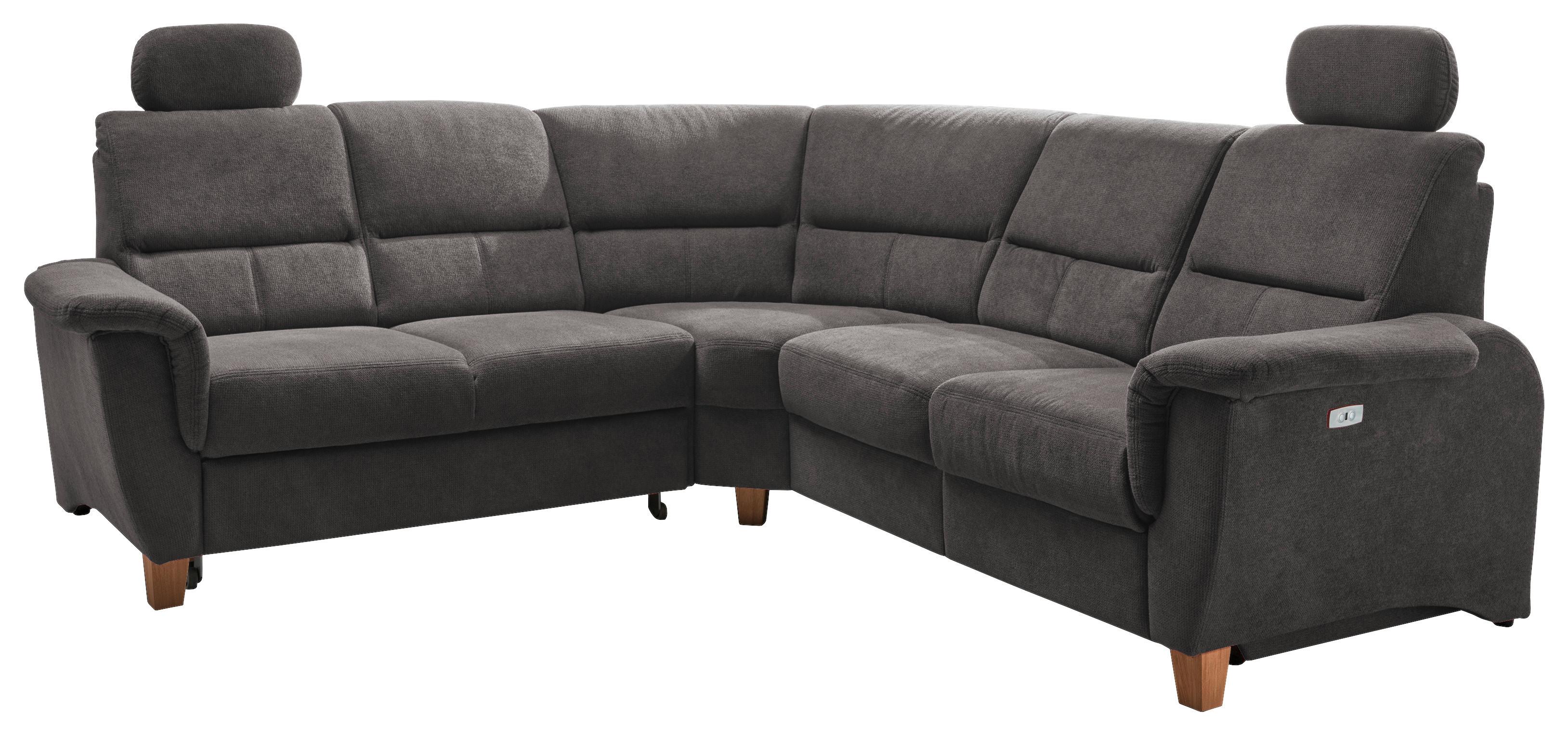 Ecksofa Parole Anthrazit S:238/241 cm - Wildeiche/Anthrazit, KONVENTIONELL, Textil (238/241cm) - Livetastic