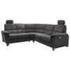 Ecksofa Parole Anthrazit S:238/241 Cm - Wildeiche/Anthrazit, KONVENTIONELL, Textil (238/241cm) - Livetastic