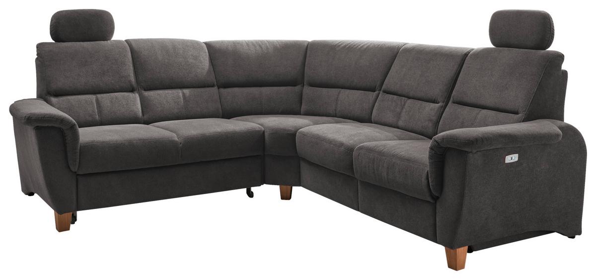 Ecksofa Parole Anthrazit S:238/241 Cm - Wildeiche/Anthrazit, KONVENTIONELL, Textil (238/241cm) - Livetastic
