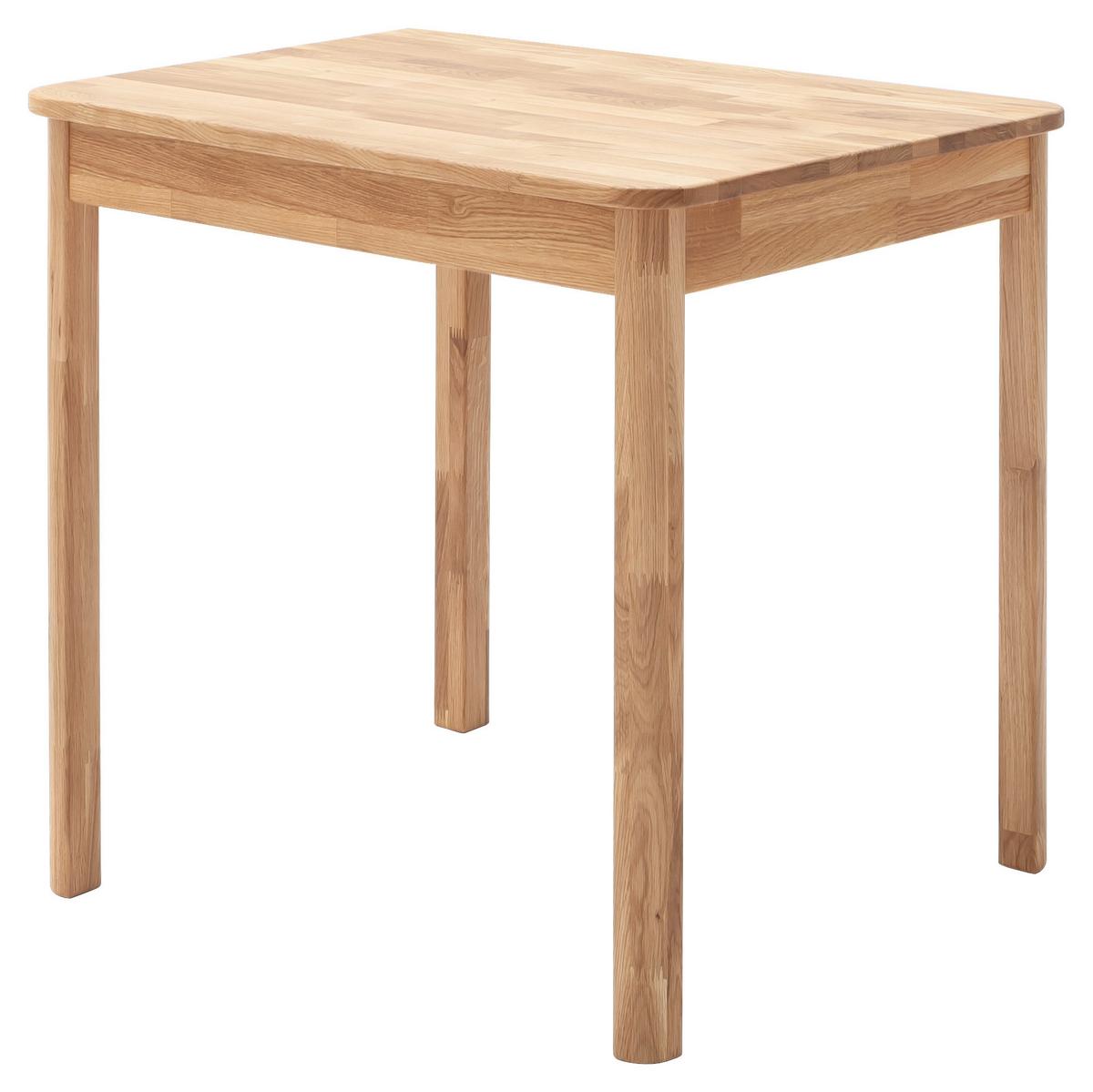 Esstisch Oskar - Wildeiche, KONVENTIONELL, Holz (60/80/76cm) - MID.YOU