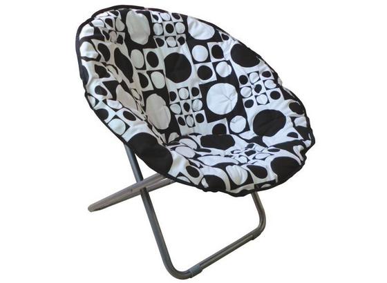 Skladacia Stolička Papa Sam - čierna/biela, Moderný, kov/textil (86/80/65cm) Skladacia Stolička Papa Sam - čierna/biela, Moderný, kov/textil (86/80/65cm)