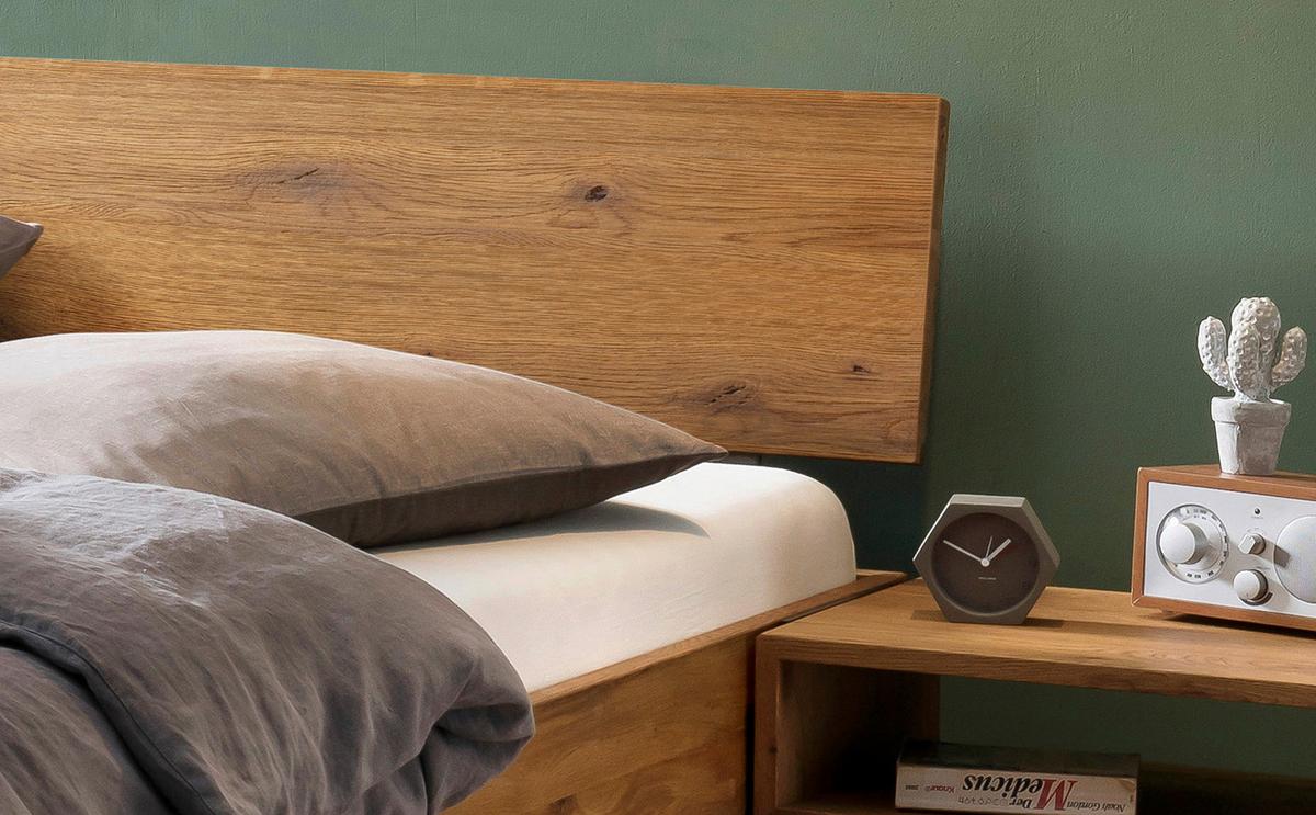 Bett Lodi Wildeiche 160x200 Cm - Wildeiche, Natur, Holz (160/200cm) - Hasena