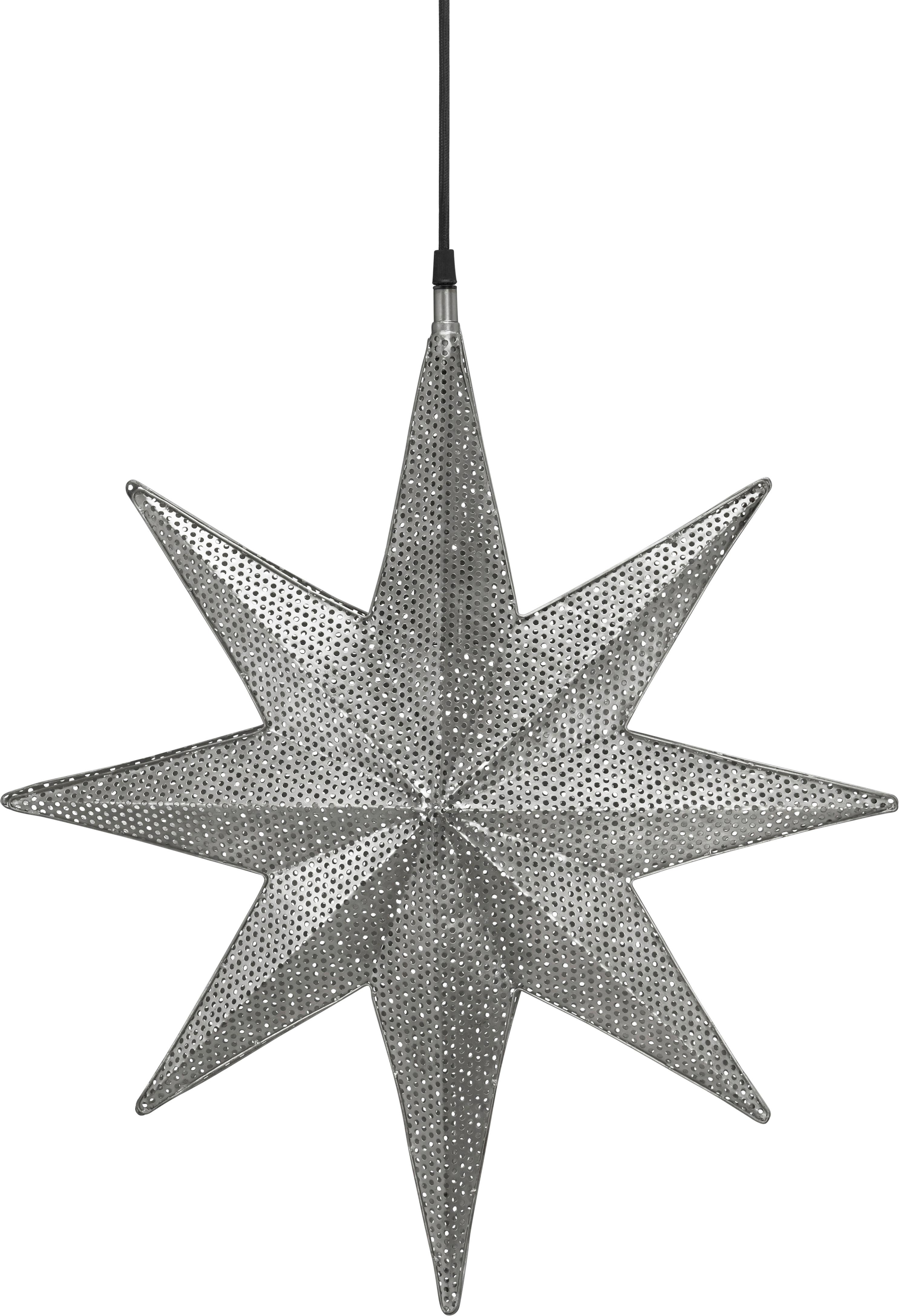 Dekostern 3424003 Capella Star - Silberfarben, Basics, Metall (40/40cm)