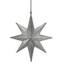 Dekostern 3424003 Capella Star - Silberfarben, Basics, Metall (40/40cm)
