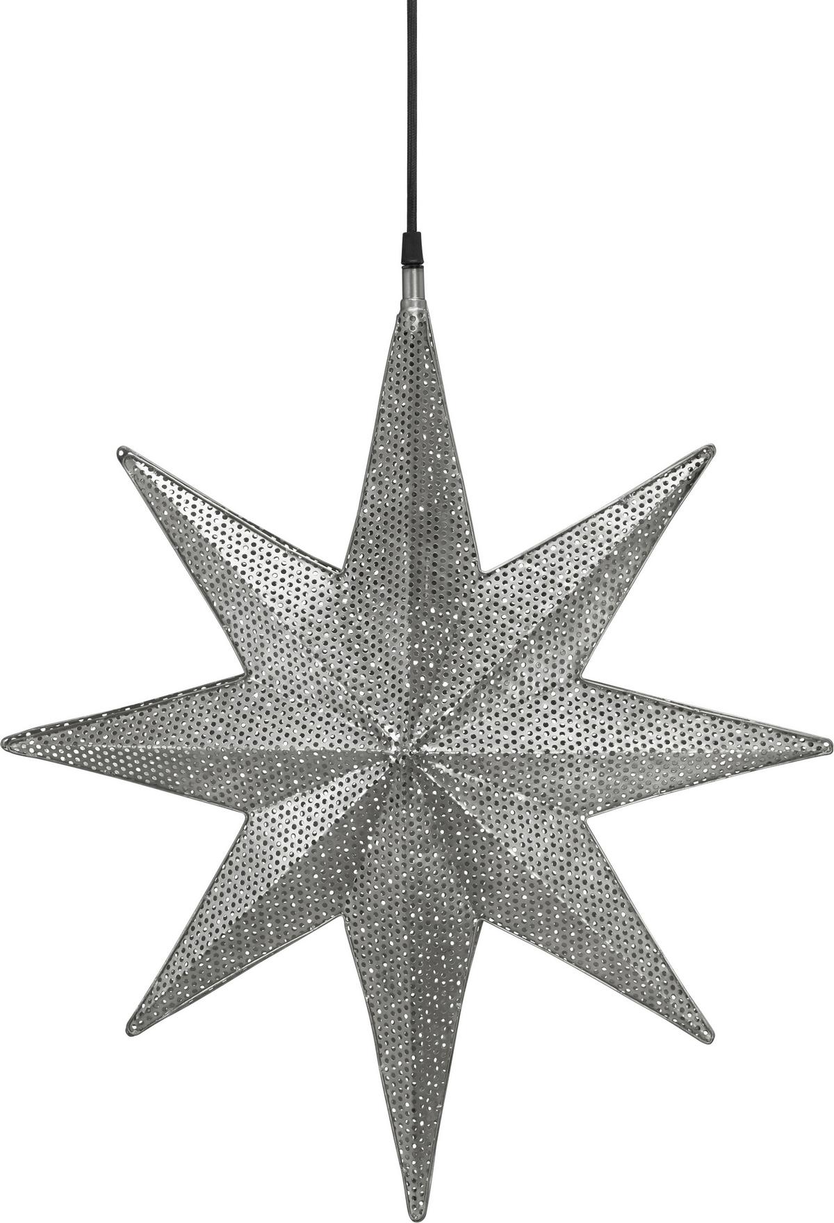 Dekostern 3424003 Capella Star - Silberfarben, Basics, Metall (40/40cm)