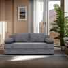 2-Sitzer-Sofa Mega Mit Schlaffunktion & Bettkasten - Schwarz/Braun, Design, Holzwerkstoff/Textil (190/80/75cm) - P & B