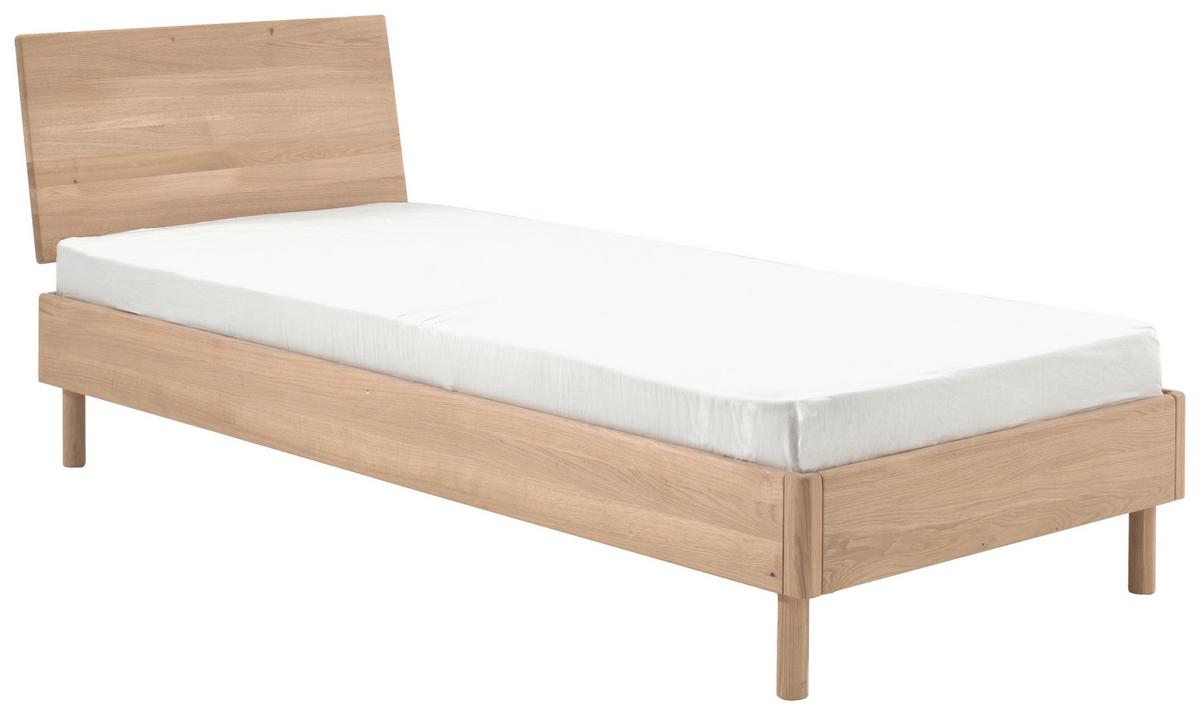 Bett Forrest Naturfarben 90x200cm - Naturfarben/Nickelfarben, MODERN, Holz (90/200cm) - Vipack