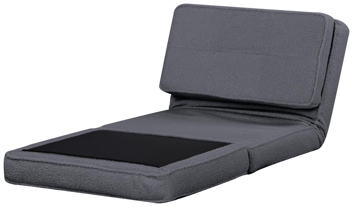 Schlafsofa Luc Grau 74x61,5x80 cm - Grau, MODERN, Textil (74/61,5/80cm) - MID.YOU