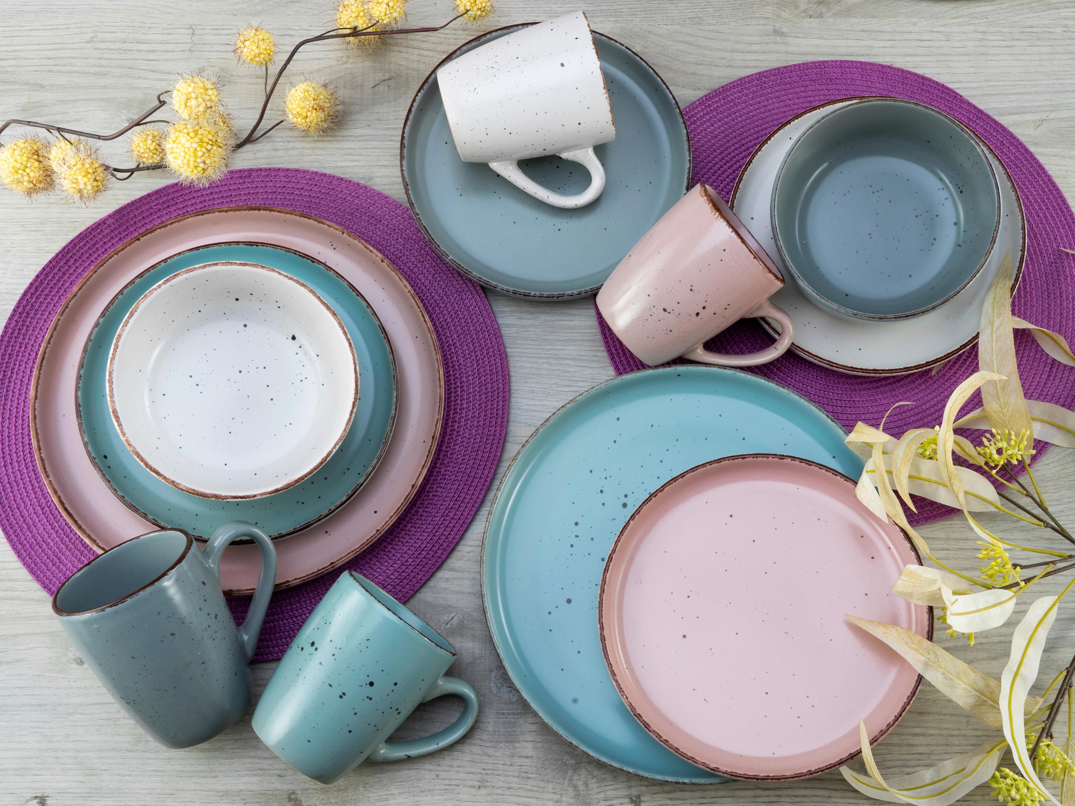 Creatable Kombiservice Keramik 4 Personen Geschirr Set