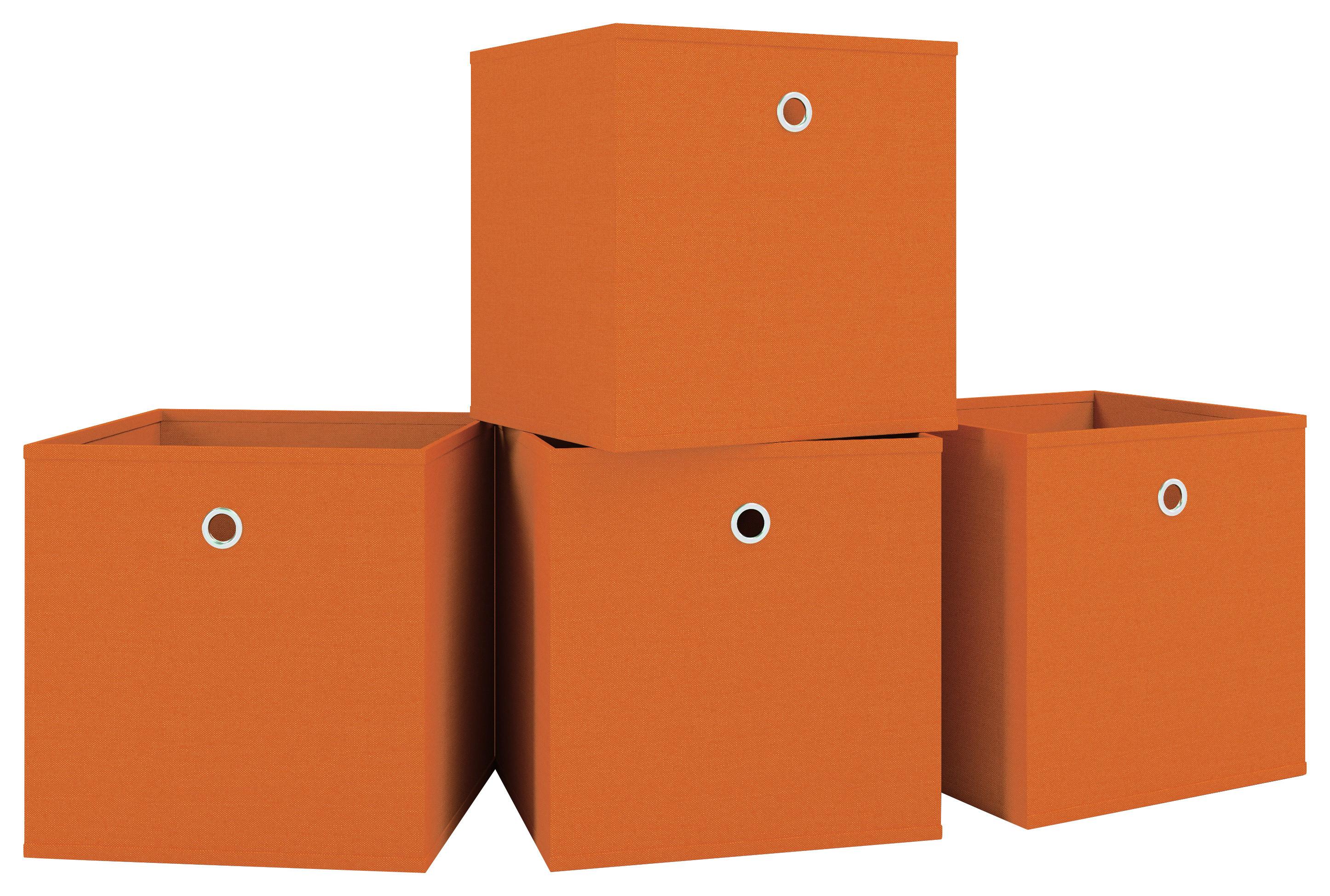 Faltbox Boxas Orange B: 27 cm - Orange, Basics, Kunststoff (27/28/27cm) - MID.YOU