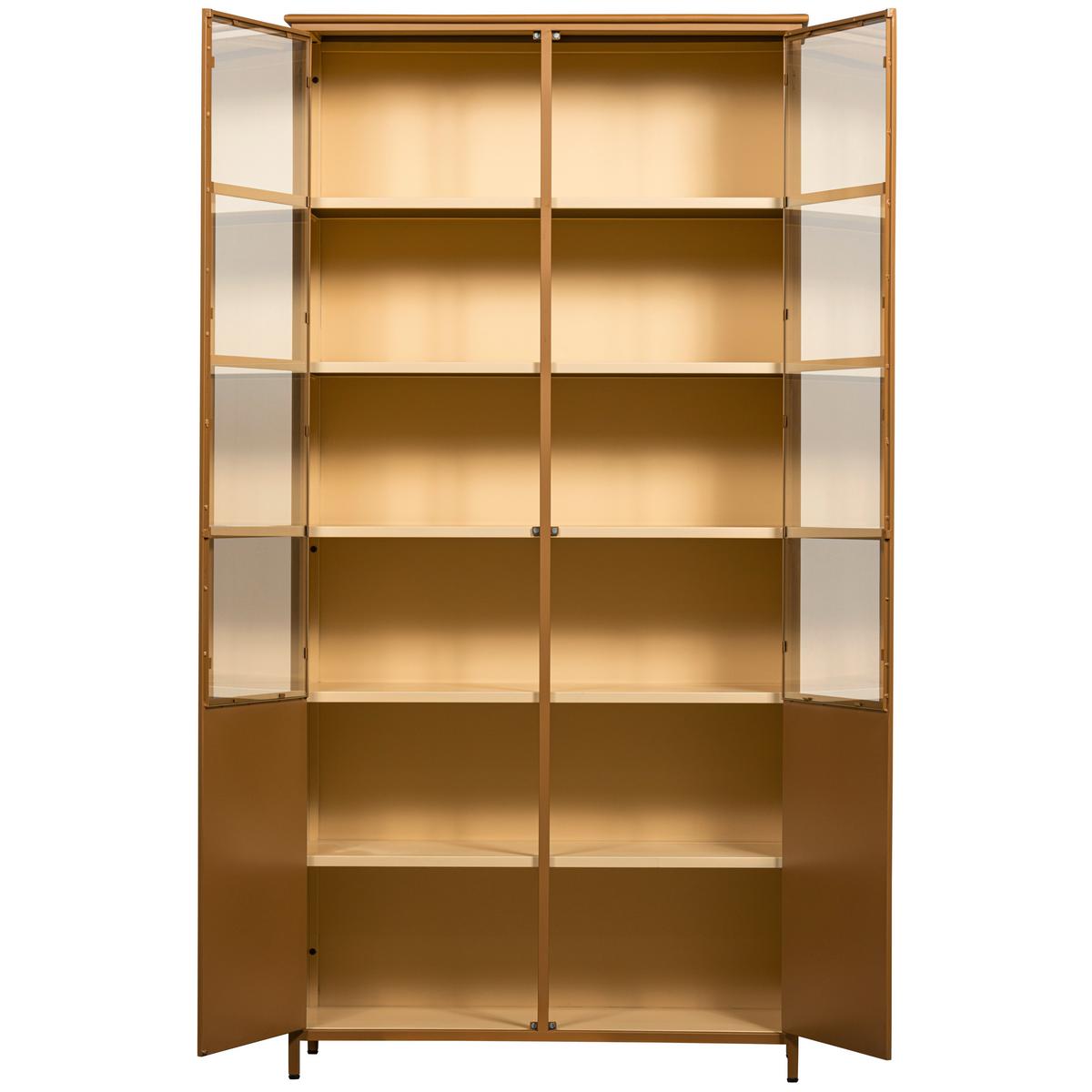 Vitrine Exhibit Honig B: 96 Cm - Honig, Design, Glas/Metall (96/200/40cm) - Livetastic