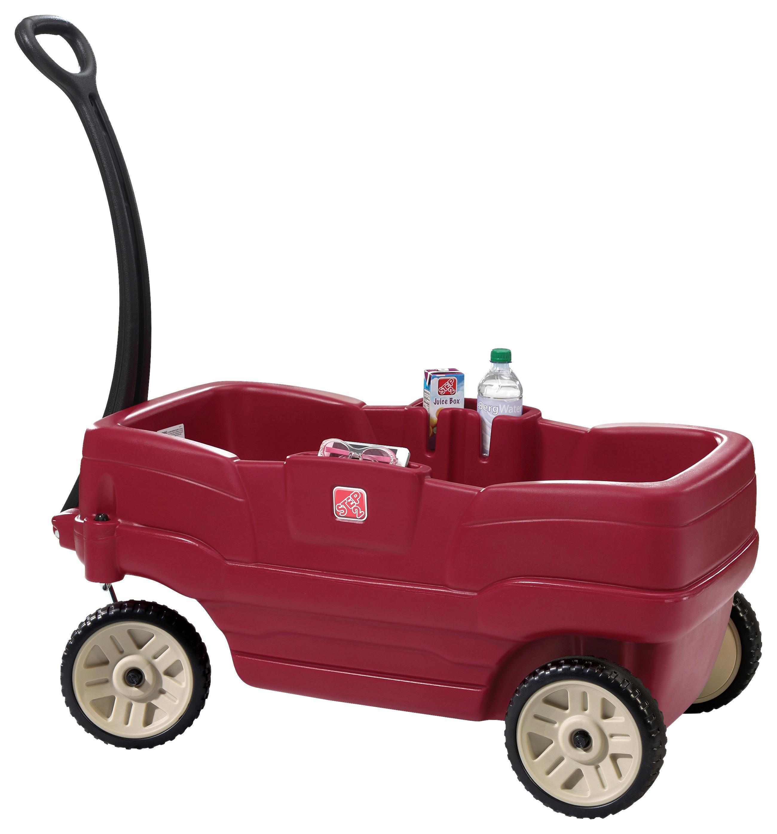Bollerwagen 890999 - Rot, KONVENTIONELL, Kunststoff (104,1/50,8/99,1cm) - Ambia Garden