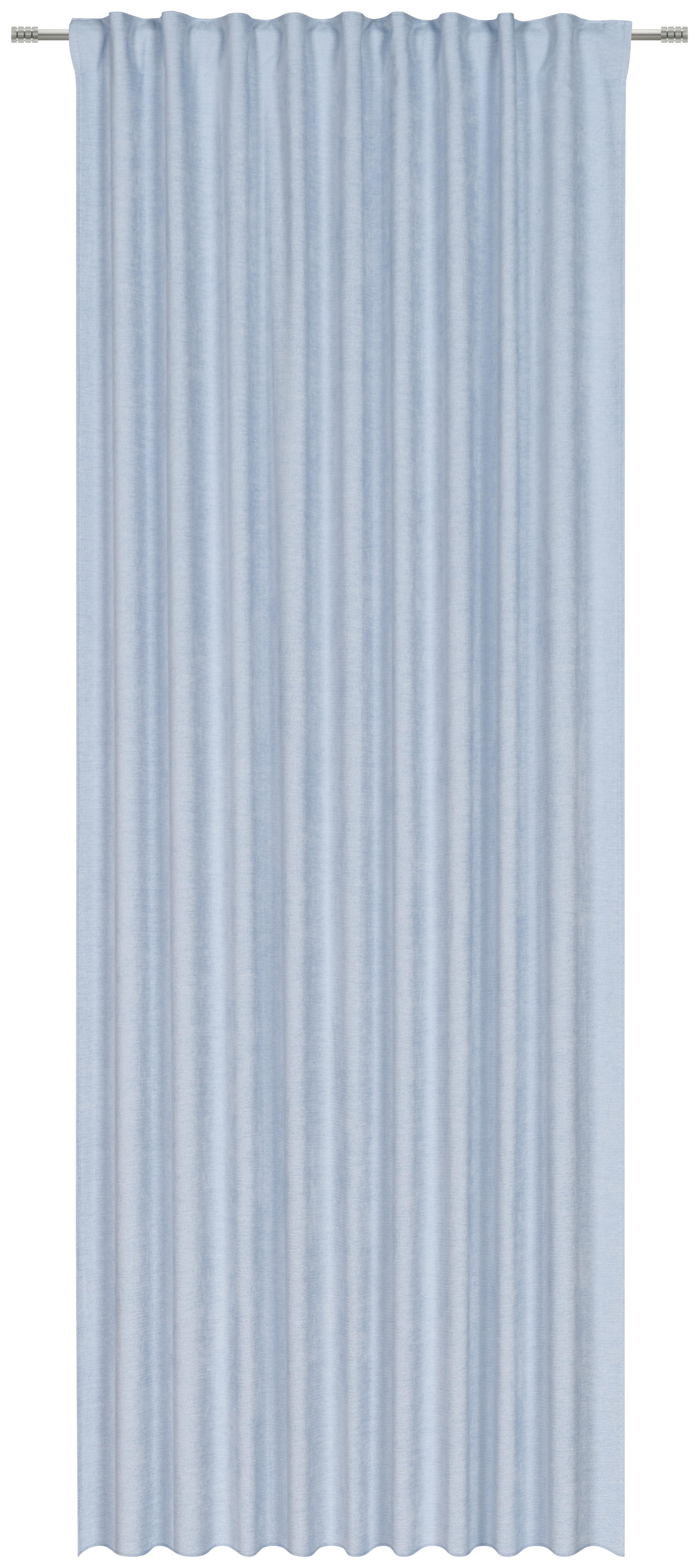 Verdunklungsvorhang mit Kombiband Luisa 140x245cm Blau