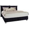 Postel boxspring Fog 180x200cm,černá - černá/barvy stříbra, Lifestyle, textil/plast (180/200cm) - Premium Living