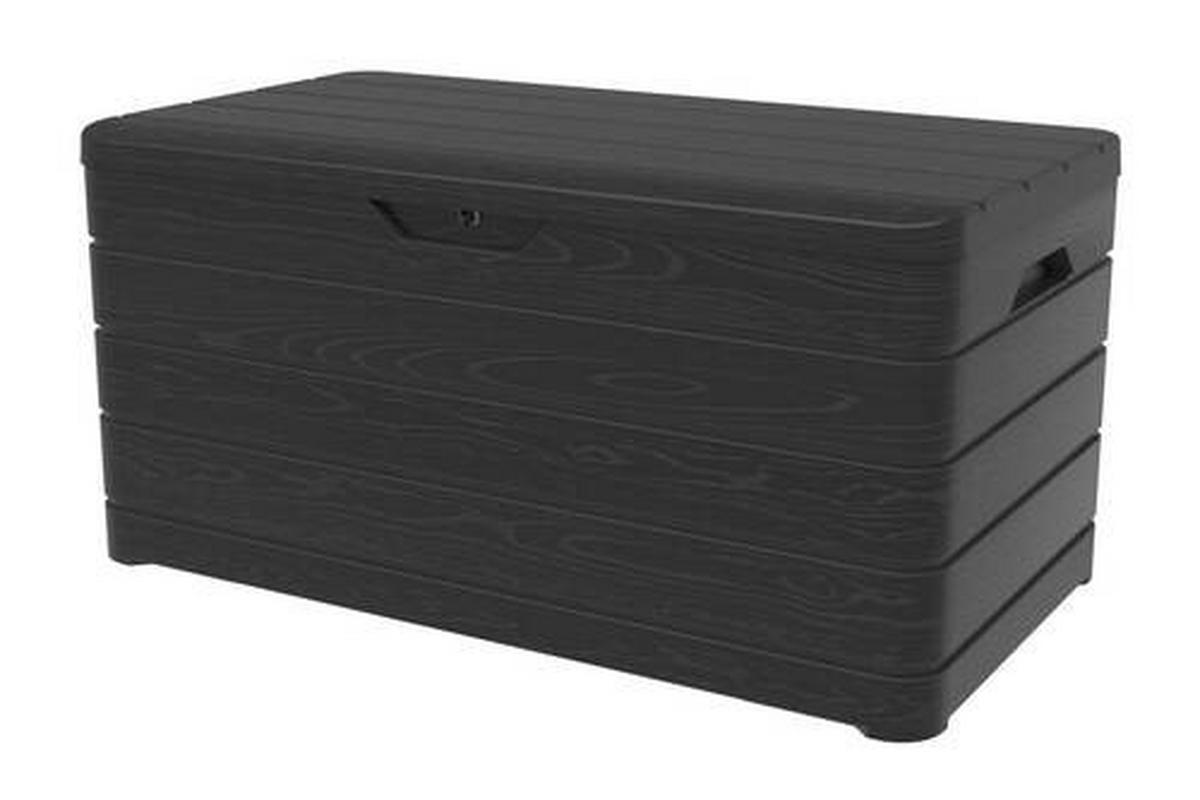 Kissenbox Dolomiti 129x64x70 cm 500 Liter - Anthrazit, Basics, Kunststoff (129/70/70cm)