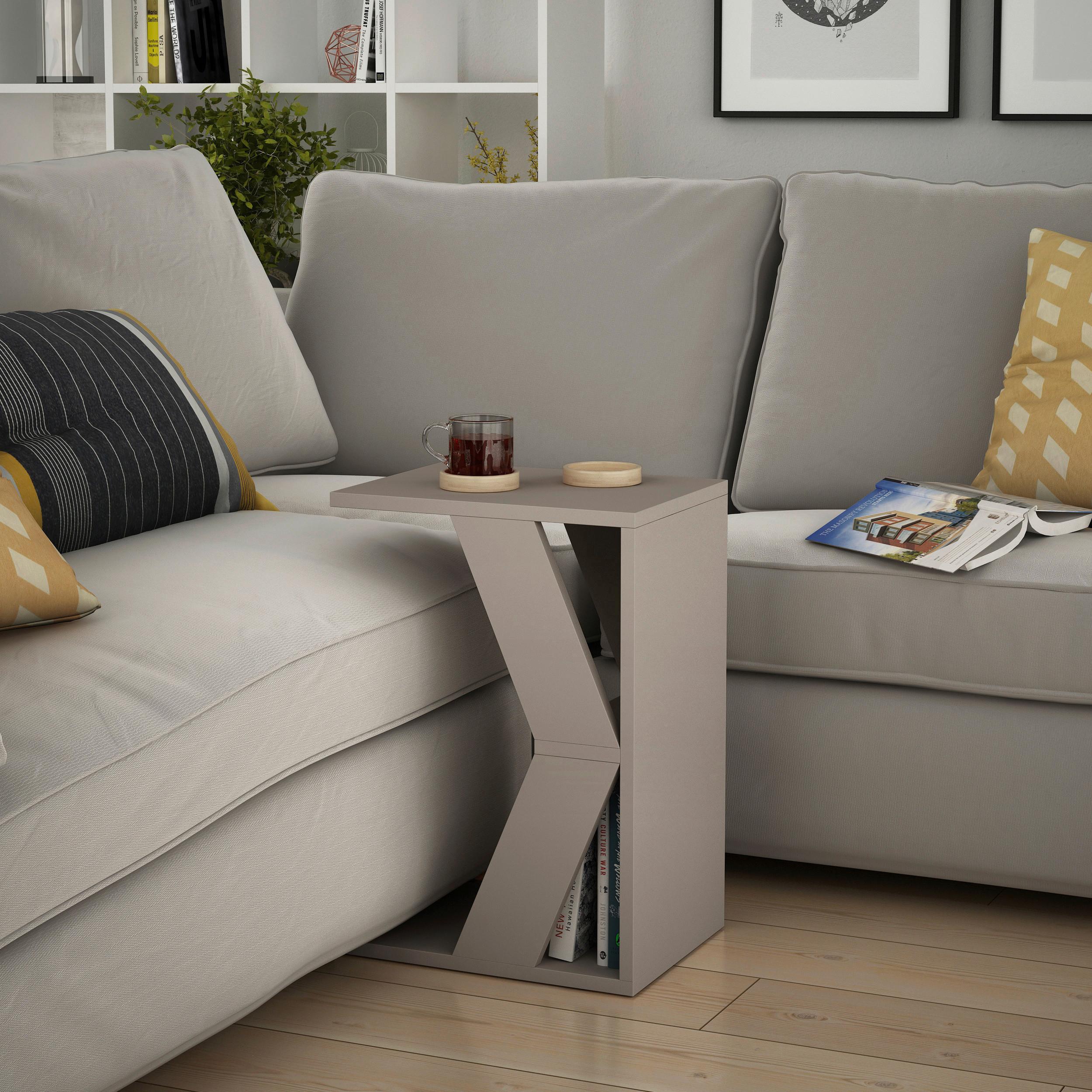 Beistelltisch Naze Beistelltisch - Beige, Design, Holzwerkstoff (30/57/40cm) - Livetastic