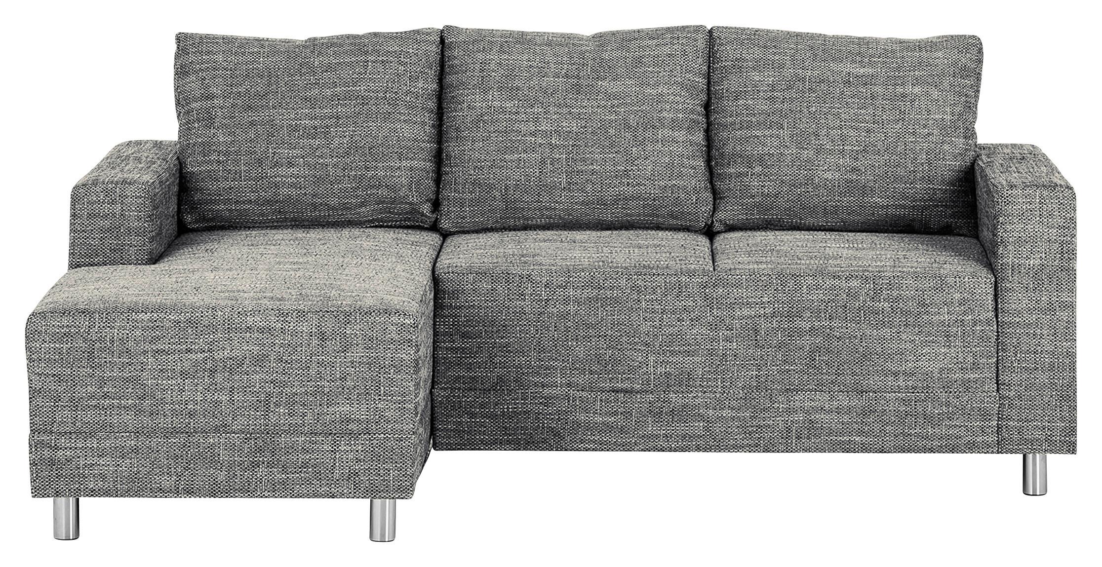 Ecksofa Grenwood Grau B: 144x200 cm - Chromfarben/Grau, Design, Textil (144/200cm) - MID.YOU