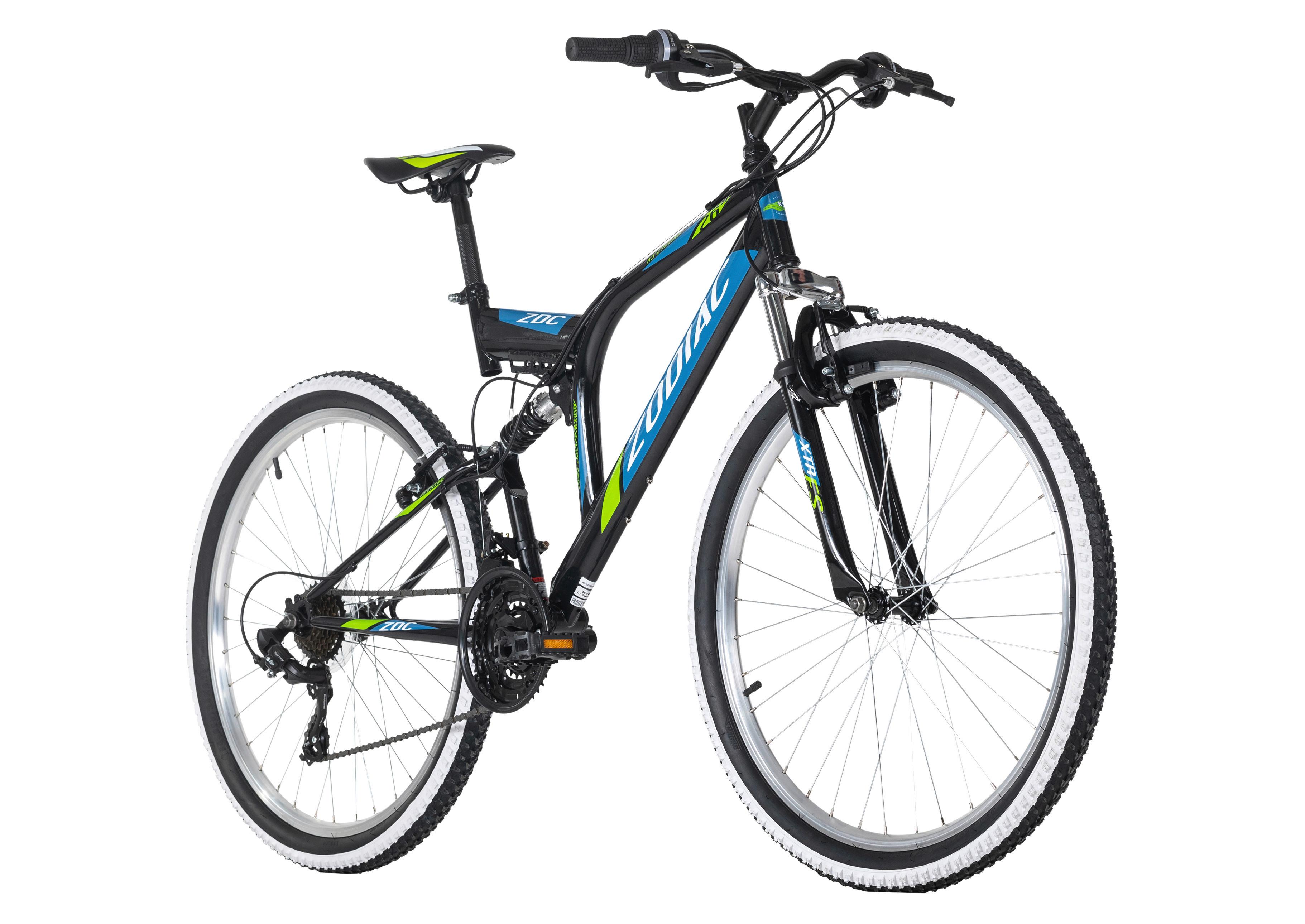 Mountainbike Fully 26 Zoll Zodiac 21 Gänge - Blau/Schwarz, Basics, Metall (180/70/100cm) - KS Cycling