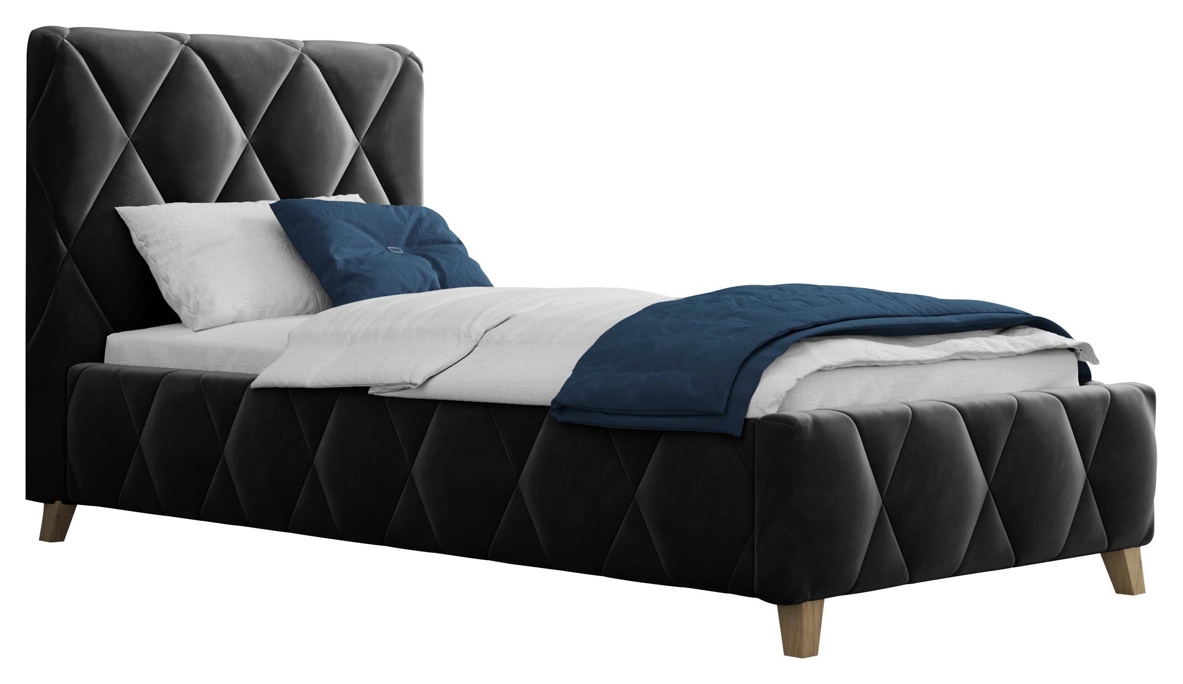 Polsterbett Trivio 90x200 cm Anthrazit - Anthrazit, MODERN, Holz/Holzwerkstoff (90/200cm) - MID.YOU