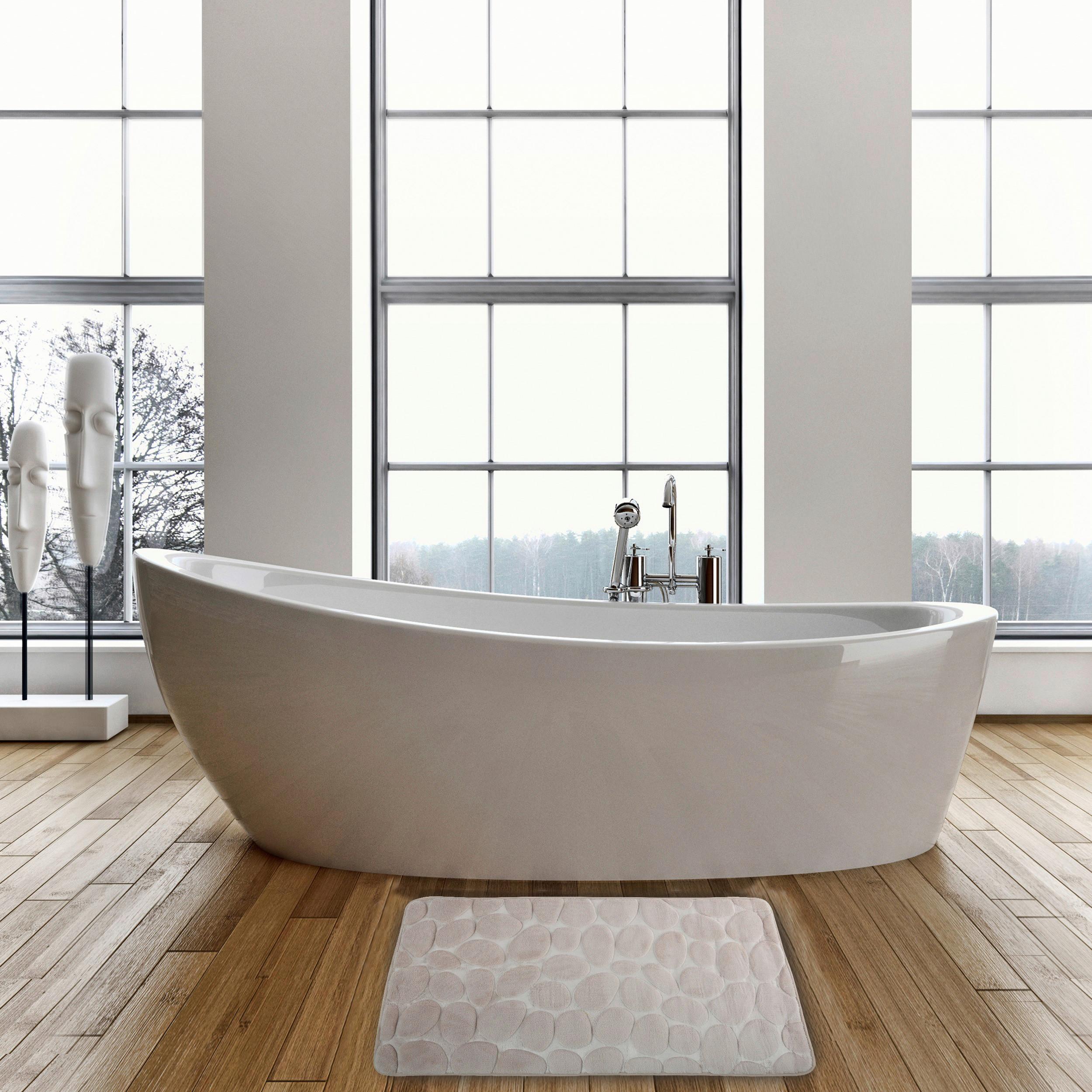 Badteppich Beige 50/80 cm - Beige, KONVENTIONELL (50/80cm) - Spirella