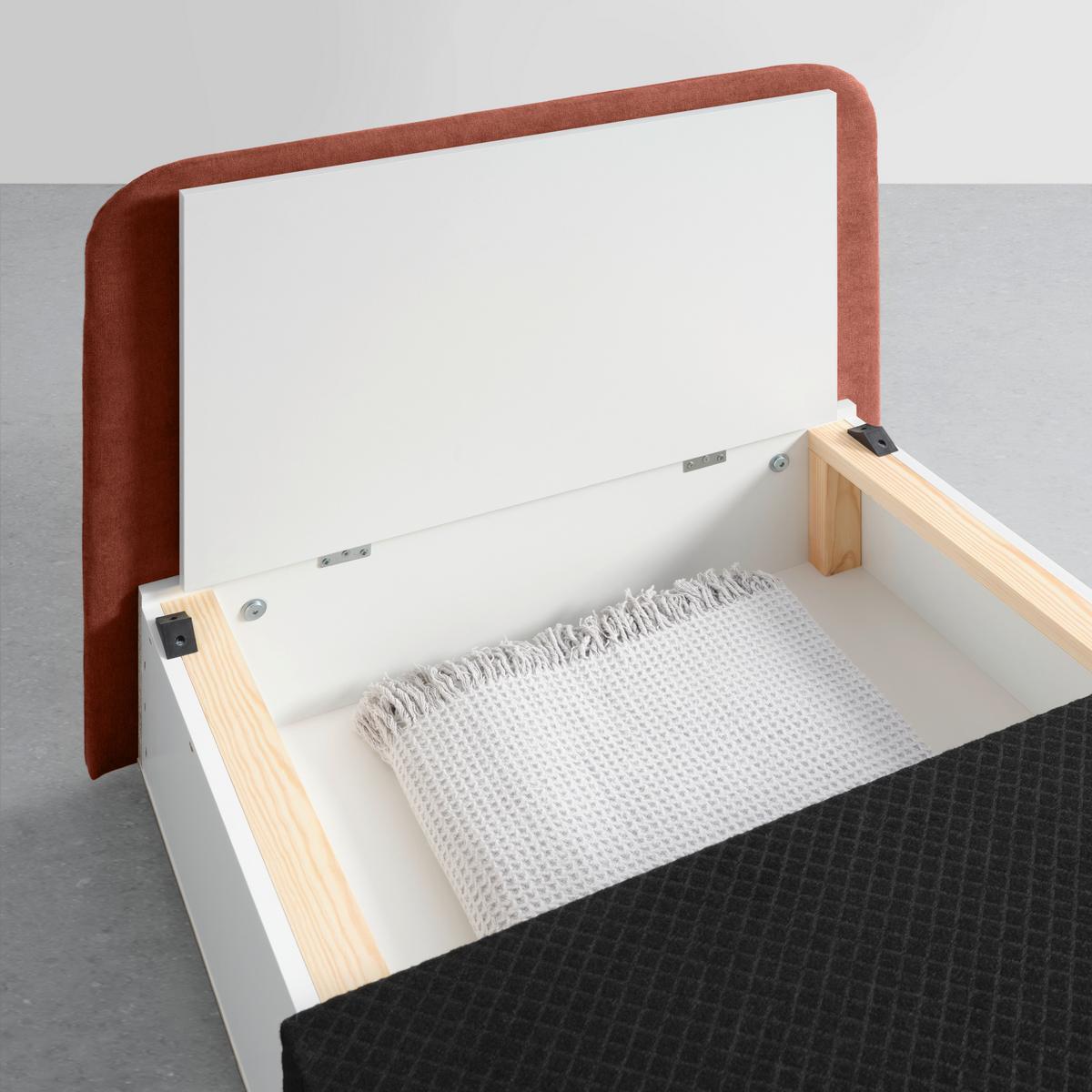 Rozkládací křeslo MODENA, korálová - černá/korály, textil/plast (89/88/90cm) - Based